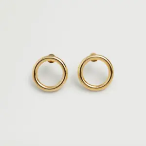 Embossed hoop earrings